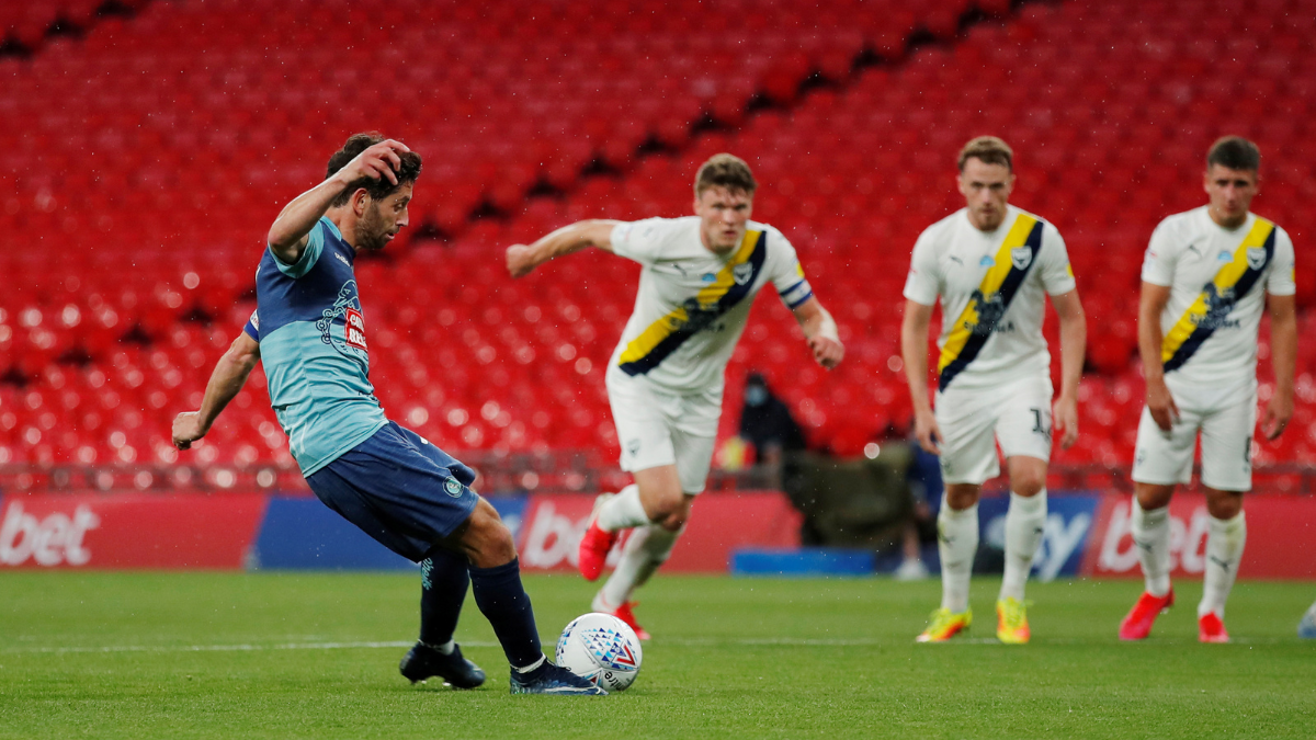 Joe Jacobson scores Wycombes winner v Oxford 2020