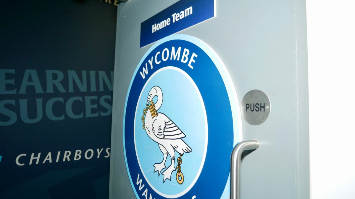 Wycombe Wanderers changing room door